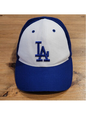 Los Angeles Dodgers Hat Strap Back Blue White Vintage One Size Twins Enterprise
